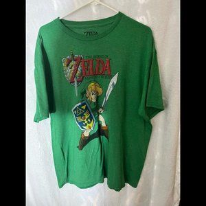 Green Zelda shirt “Link Graphic” XL